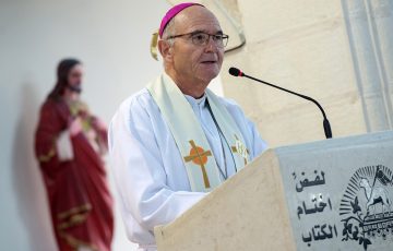 Archbishop tells Palestinian Christians the “promotion of truth, love, justice and peace” is integral to the Church’s mission